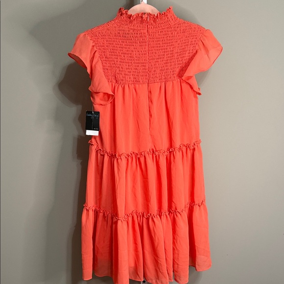 Gabby Skye Coral Ruffled Women’s Dress Size 6‎ - Picture 4 of 9
